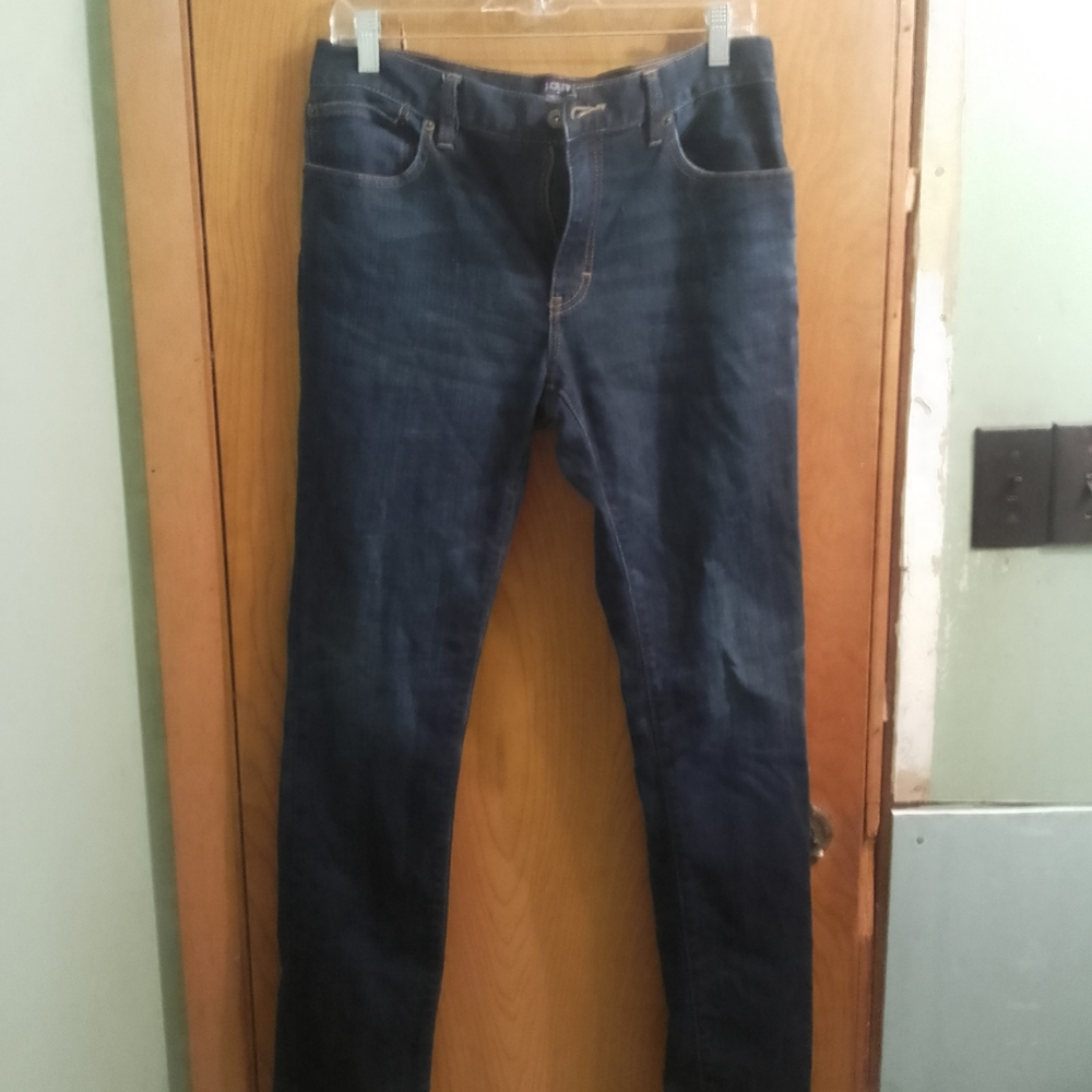 J. Crew The Druggs Woman's Slim Fit Dark Blue Jeans